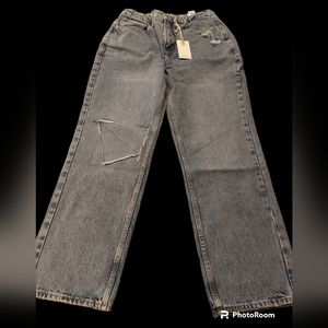 Good American Good Duster Jeans GNDU999T NWT Size  6/ 28